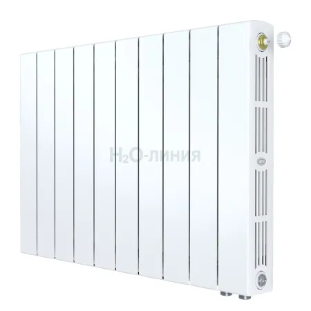 Радиатор биметаллический RIFAR SUPReMO VENTIL 500 х 10 секций нижнее правое подключение, R-SU-500-10-VR