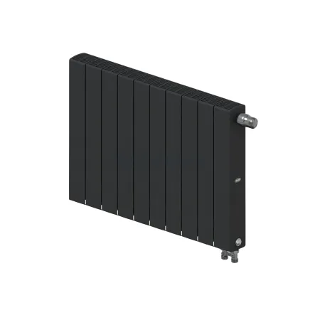 Радиатор биметаллический RIFAR SUPReMO VENTIL 500 х 10 секций АНТРАЦИТ нижнее правое подключение, R-SU-500-10-VR-AN