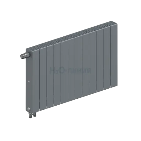 Радиатор биметаллический RIFAR SUPReMO VENTIL 500 х 12 секций ТИТАН нижнее левое подключение, R-SU-500-12-VL-TI