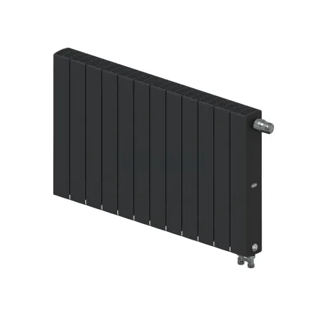 Радиатор биметаллический RIFAR SUPReMO VENTIL 500 х 12 секций АНТРАЦИТ нижнее правое подключение, R-SU-500-12-VR-AN
