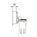 TECE Крышка бачка с контейнером ll для гигиенических таблеток (TECEsquare II metal/square II glass/solid) 9240952