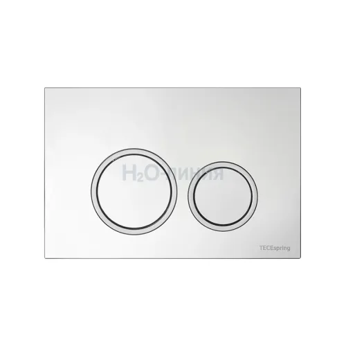 TECE TECEspring R Панель смыва с круглыми кнопками хром глянцевый контур клавиш хром матовый 9940101