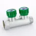 Коллектор FAR FK 3821 3412 регулирующий проходной ВР-НР 3/4"х1/2" с 2 отводами