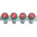 Коллектор FAR FK 3824 3412 регулирующий проходной ВР-НР 3/4"х1/2" с 4 отводами