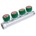 Коллектор FAR FK 3824 3412 регулирующий проходной ВР-НР 3/4"х1/2" с 4 отводами