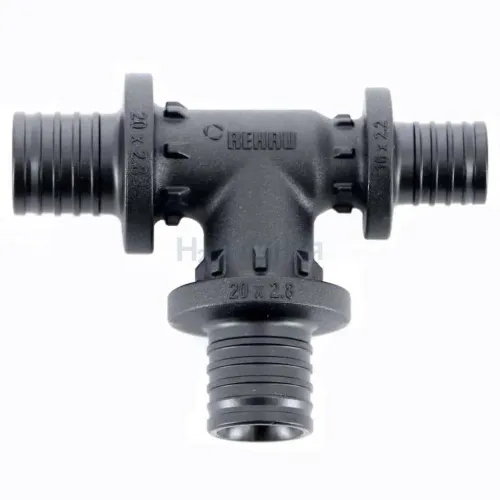 Тройник REHAU с уменьшенным торцевым проходом 20-20-16 PX , PPSU, 11600711001