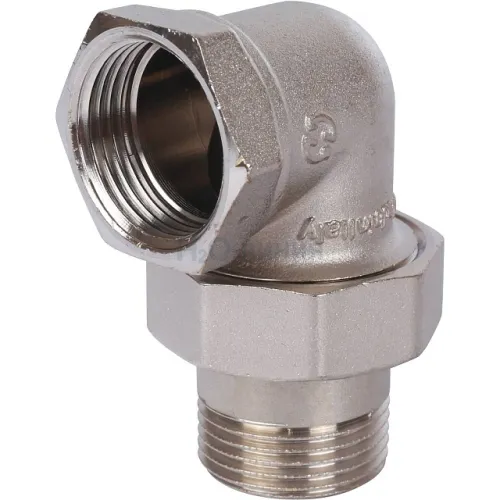 Разъемное угловое соединение STOUT американка ВН 1 уплотнение под гайкой o-ring кольцо, никелированное