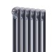 Стальной трубчатый радиатор отопления RIFAR TUBOG 2180 04 секции ТИТАН боковое подключение, TUB 2180-04-TI