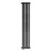 Стальной трубчатый радиатор отопления RIFAR TUBOG VENTIL 2180 06 секций АНТРАЦИТ нижнее одностороннее подключение, TUB 2180-06-DV1-AN