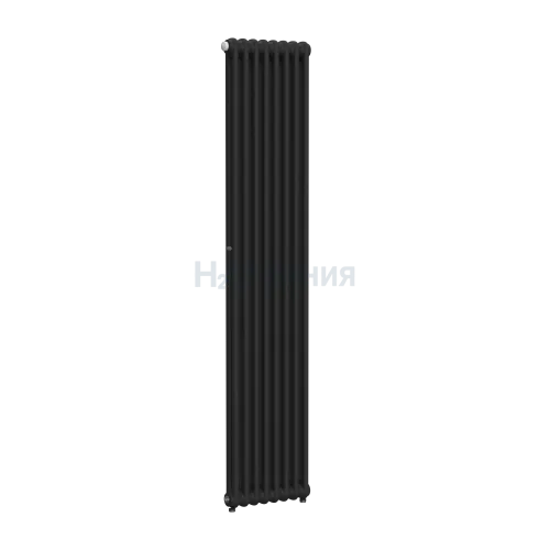 Стальной трубчатый радиатор отопления RIFAR TUBOG VENTIL 2180 08 секций АНТРАЦИТ нижнее разностороннее подключение, TUB 2180-08-DV2-AN