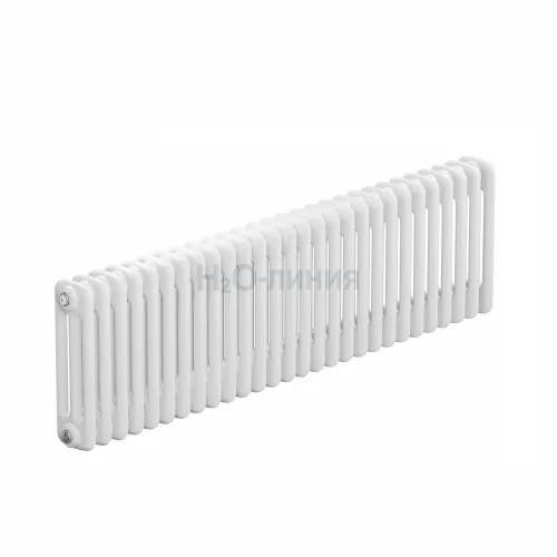 Стальной трубчатый радиатор отопления RIFAR TUBOG VENTIL 3037 28 секций БЕЛЫЙ нижнее одностороннее подключение, TUB 3037-28-DV1