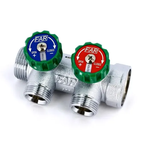 Коллектор FAR регулирующий проходной MULTIFAR 1x3/4EK с 2 контурами, FK 3821 134