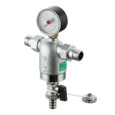 Фильтр для воды FAR 100мкм, с манометром, Max: 95 C, 25 бар, 1/2 НР, FA 3944 12100
