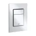Инсталляция для унитаза Grohe Rapid SL 38772001 с прямоугольной хромированной кнопкой
