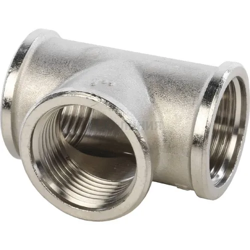 Тройник STOUT ВВ никелированный 1