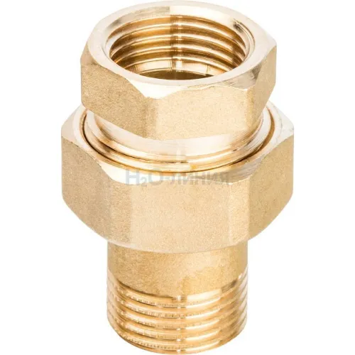 Разъемное соединение STOUT американка ВН 1/2 уплотнение под гайкой по плоскости