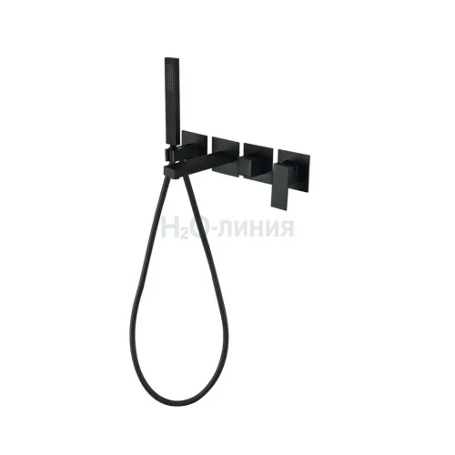 Смеситель для ванны скрытого монтажа Grocenberg GB5060BL с Картриджем Kerox (Венгрия)