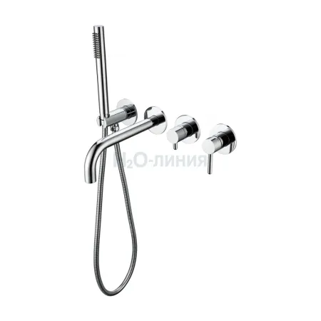 Смеситель для ванны с ручным душем Grocenberg GB5070CR Хром Смеситель для ванны с ручным душем Grocenberg GB5070CR Хром