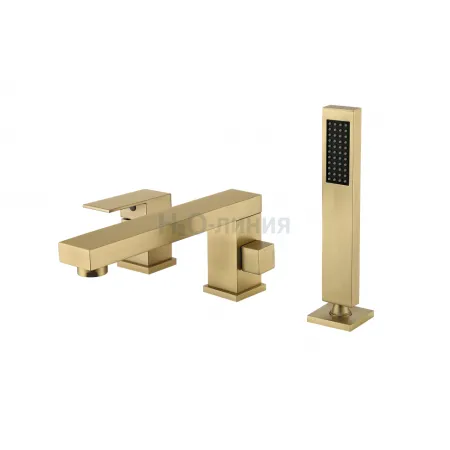 Смеситель на борт ванны Groсenberg GB6008 Матовое золото