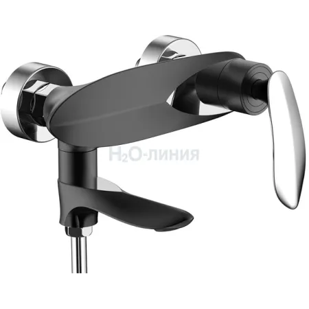 Смеситель для ванны с ручным душем Groсenberg GB8001 Черный хром