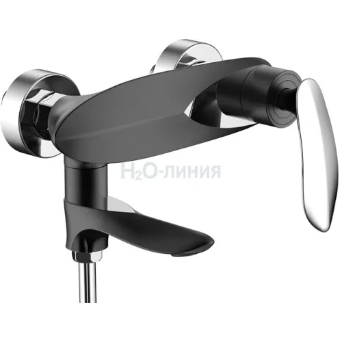 Смеситель для ванны с ручным душем Groсenberg GB8001 Черный хром