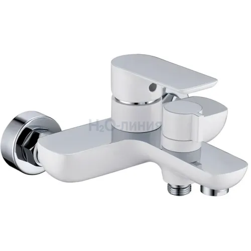 Смеситель для ванны с ручным душем Groсenberg GB8009 Белый хром