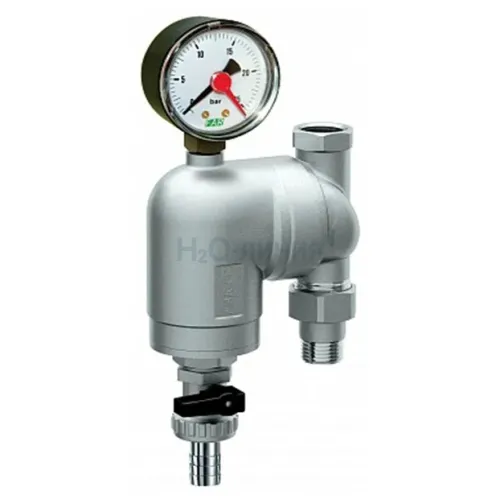 Фильтр для воды FAR 300мкм, с манометром, Max: 95 C, 25 бар. поворотный 3/4 ВР-НР