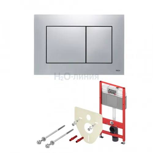 TECE Комплект TECEbase 2 для установки подвесного унитаза с панелью смыва TECEnow панель смыва хром матовый K440402