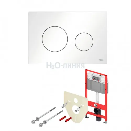 TECE Комплект TECEbase 2.0 для установки подвесного унитаза с панелью смыва TECEloop белая глянцевая K440920