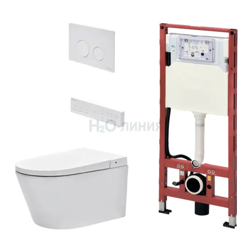 TECEspring Комплект для установки подвесного унитазом-биде TECEspring Smart L с панелью смыва белый S955797