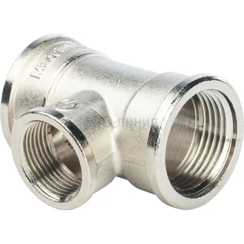 Тройник STOUT ВВ переходной никелированный 1 X3/4X1