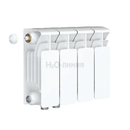Радиатор биметаллический RIFAR BASE VENTIL 200 х 4 секции нижнее левое подключение, R-BA-200-04-VL