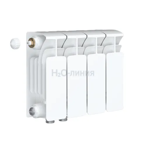 Радиатор биметаллический RIFAR BASE VENTIL 200 х 4 секции нижнее левое подключение, R-BA-200-04-VL
