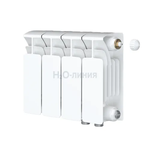 Радиатор биметаллический RIFAR BASE VENTIL 200 х 4 секции нижнее правое подключение, R-BA-200-04-VR