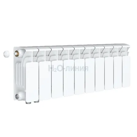 Радиатор биметаллический RIFAR BASE VENTIL 200 х 10 секций нижнее левое подключение, R-BA-200-10-VL