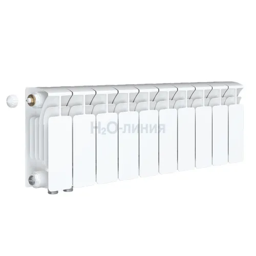 Радиатор биметаллический RIFAR BASE VENTIL 200 х 10 секций нижнее левое подключение, R-BA-200-10-VL