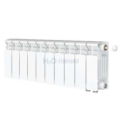 Радиатор биметаллический RIFAR BASE VENTIL 200 х 10 секций нижнее правое подключение, R-BA-200-10-VR