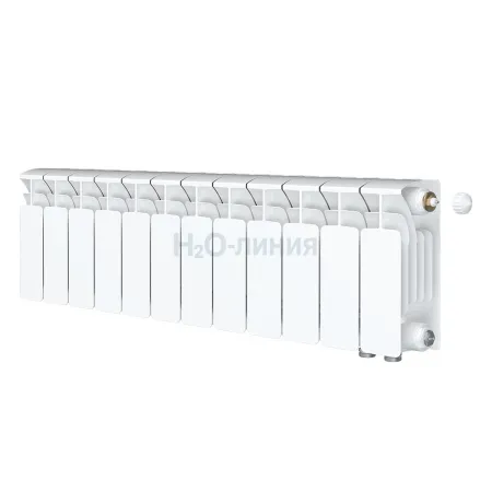 Радиатор биметаллический RIFAR BASE VENTIL 200 х 12 секций нижнее правое подключение, R-BA-200-12-VR