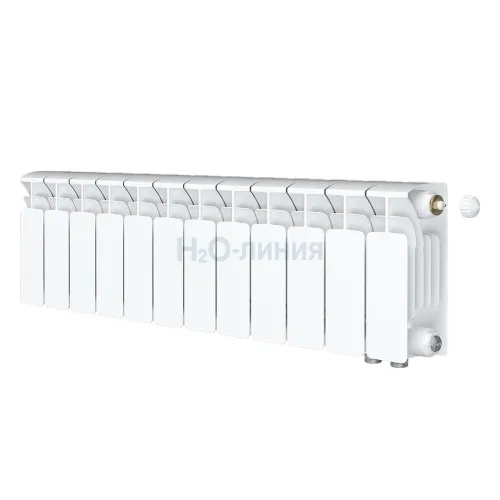 Радиатор биметаллический RIFAR BASE VENTIL 200 х 12 секций нижнее правое подключение, R-BA-200-12-VR