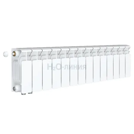 Радиатор биметаллический RIFAR BASE VENTIL 200 х 14 секции нижнее левое подключение, R-BA-200-14-VL