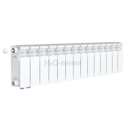 Радиатор биметаллический RIFAR BASE VENTIL 200 х 14 секции нижнее левое подключение, R-BA-200-14-VL