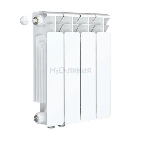 Радиатор биметаллический RIFAR BASE VENTIL 350 х 4 секции нижнее левое подключение, R-BA-350-04-VL