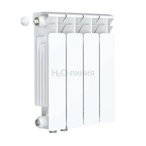 Радиатор биметаллический RIFAR BASE VENTIL 350 х 4 секции нижнее левое подключение, R-BA-350-04-VL