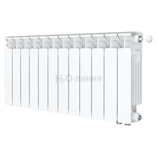 Радиатор биметаллический RIFAR BASE VENTIL 350 х 12 секций нижнее правое подключение, R-BA-350-12-VR