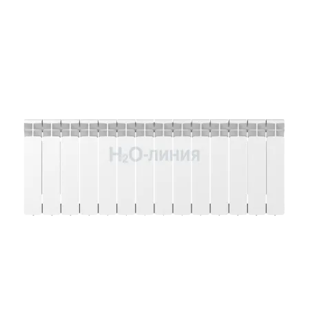 Радиатор биметаллический RIFAR BASE 350 х 14 секции боковое подключение, R-BA-350-14