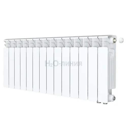 Радиатор биметаллический RIFAR BASE VENTIL 350 х 14 секции нижнее правое подключение, R-BA-350-14-VR