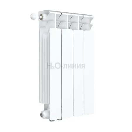 Радиатор биметаллический RIFAR BASE VENTIL 500 х 4 секции нижнее левое подключение, R-BA-500-04-VL