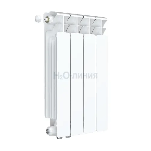 Радиатор биметаллический RIFAR BASE VENTIL 500 х 4 секции нижнее левое подключение, R-BA-500-04-VL
