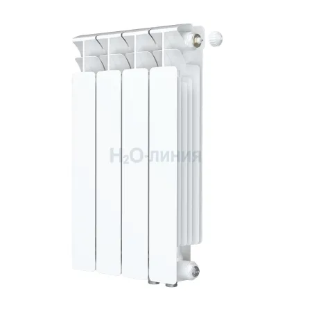 Радиатор биметаллический RIFAR BASE VENTIL 500 х 4 секции нижнее правое подключение, R-BA-500-04-VR