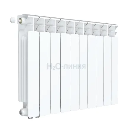 Радиатор биметаллический RIFAR BASE VENTIL 500 х 10 секций нижнее левое подключение, R-BA-500-10-VL